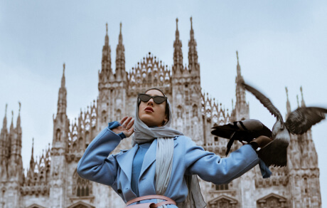 Crazy fashion with unique moment